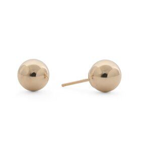 COTE D`OR Gold Made In Usa 14kt Gold Ball Stud Earrings